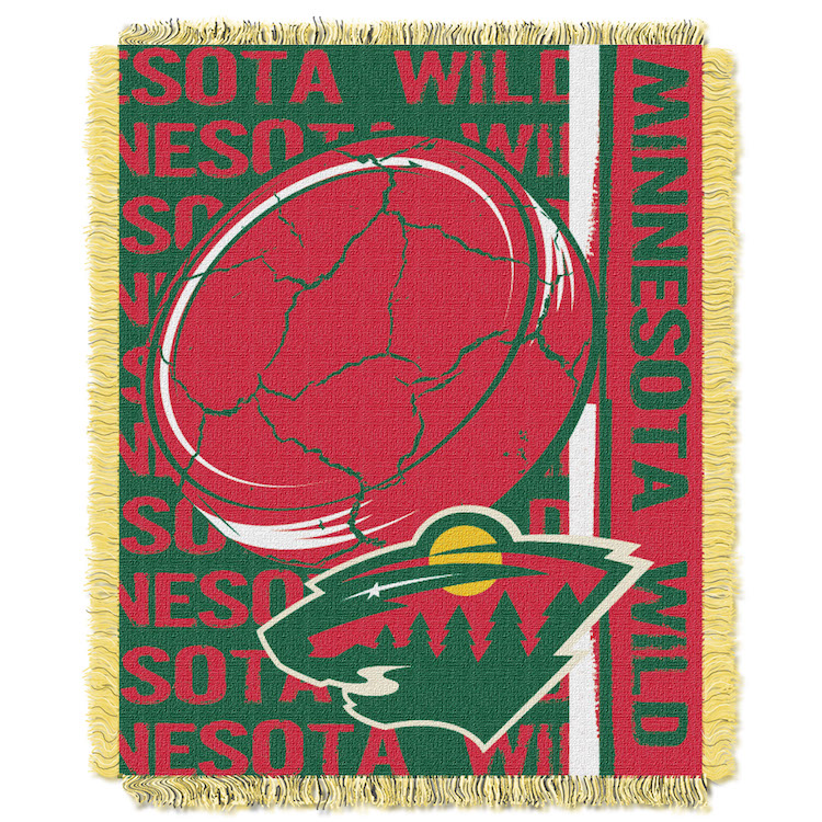 Minnesota Wild Double Play Tapestry Blanket 48 x 60