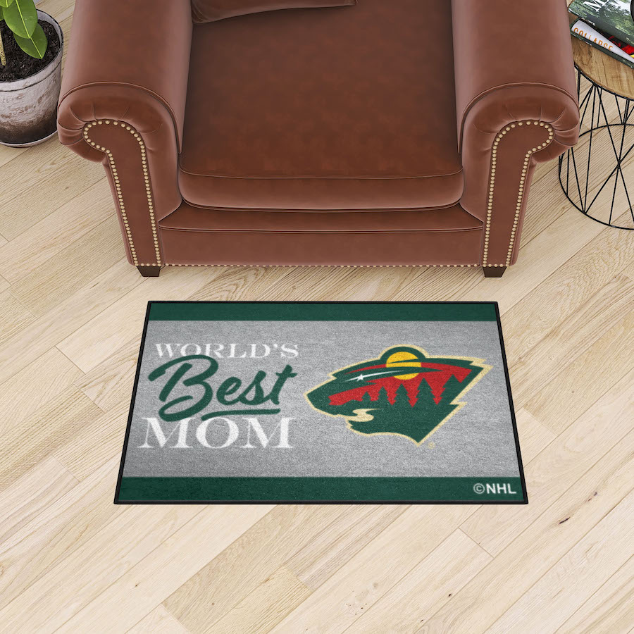 Minnesota Wild 20 x 30 WORLDS BEST MOM Floor Mat