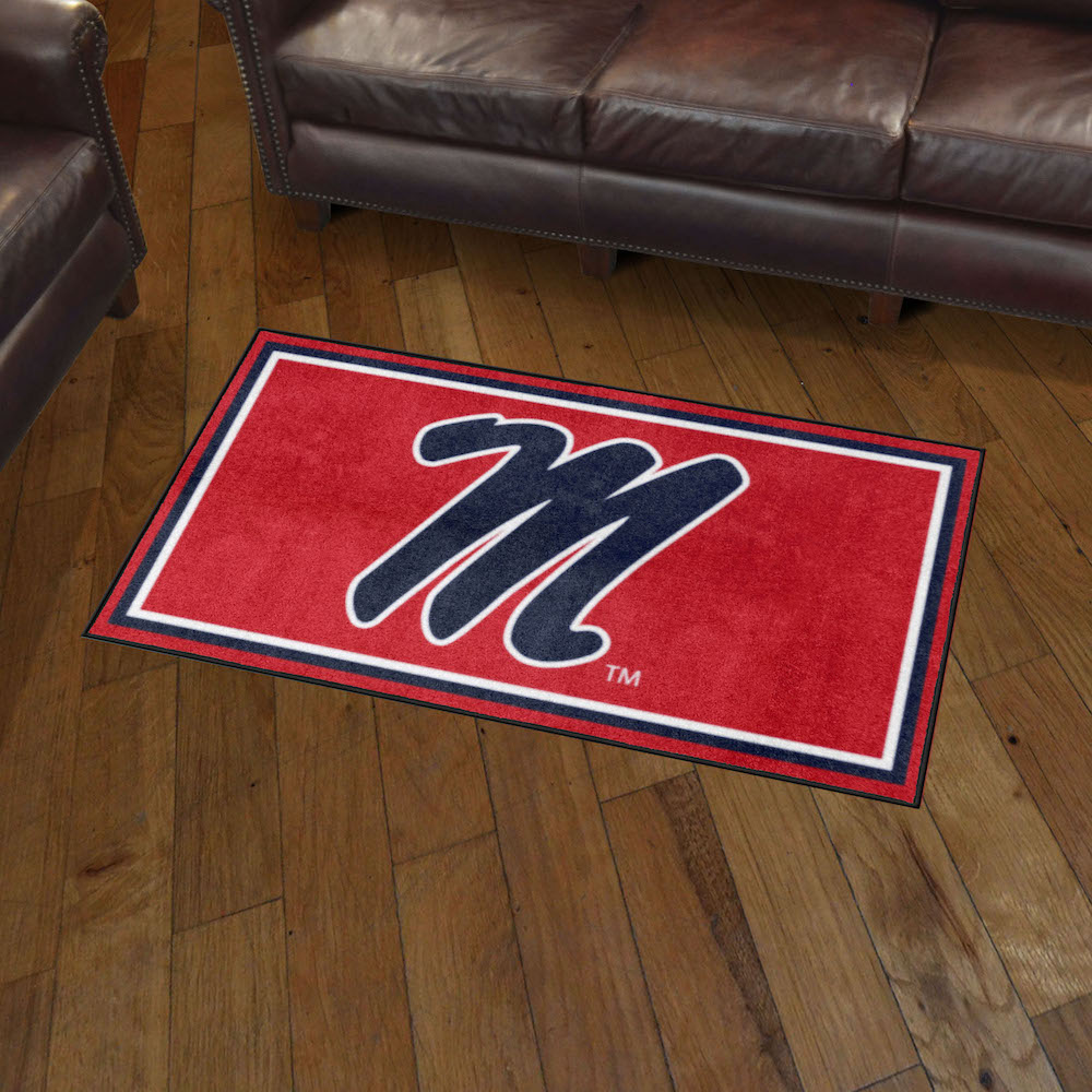 Mississippi Rebels 3x5 Area Rug - Alt Logo