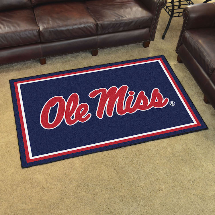 Mississippi Rebels 4x6 Area Rug