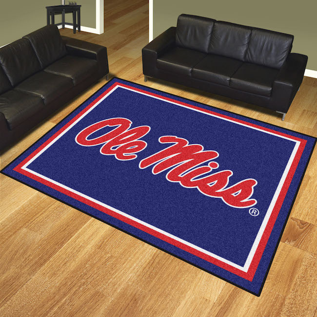 Mississippi Rebels Ultra Plush 8x10 Area Rug