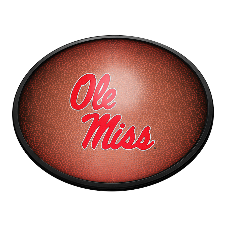 Mississippi Rebels PIGSKIN Slimline LED Wall Sign ~ OVAL