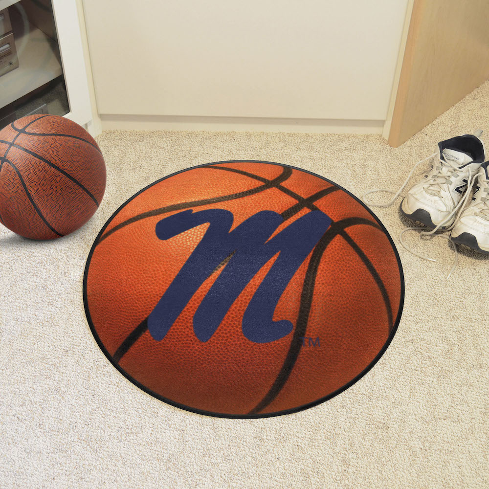 Mississippi Rebels BASKETBALL Mat - Alt Logo