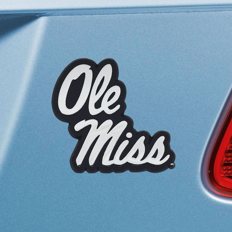 Mississippi Rebels Metal Auto Emblem