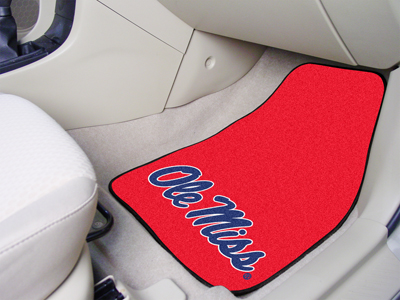 Mississippi Rebels Car Floor Mats 18 x 27 Carpeted-Pair