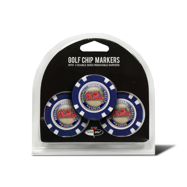 Mississippi Rebels 3 Pack Golf Chips