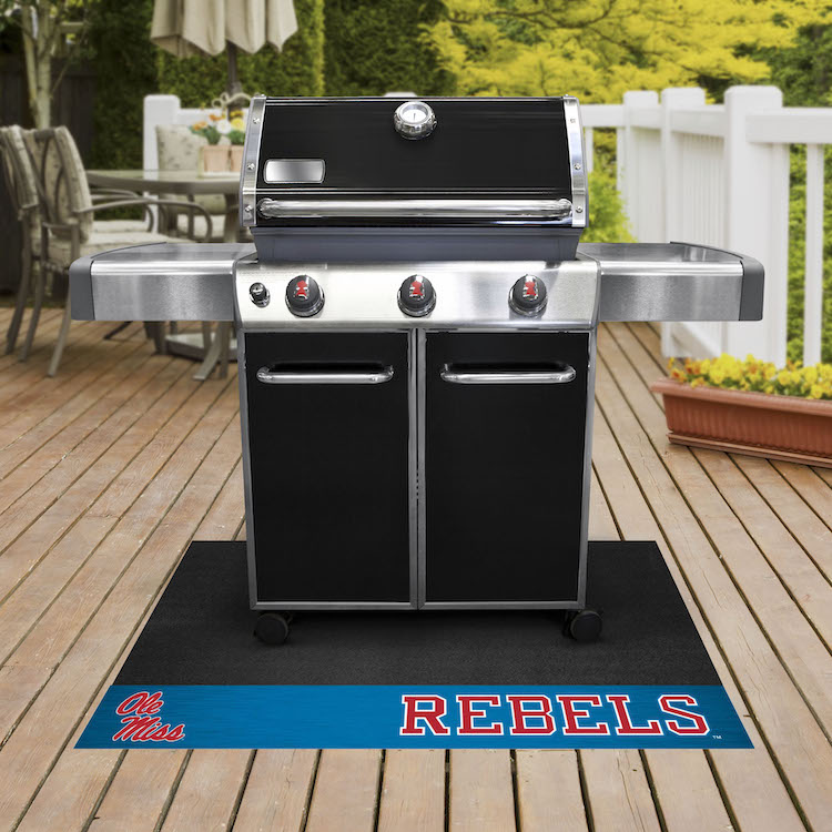 Mississippi Rebels LIGHT BLUE NCAA Grill Mat