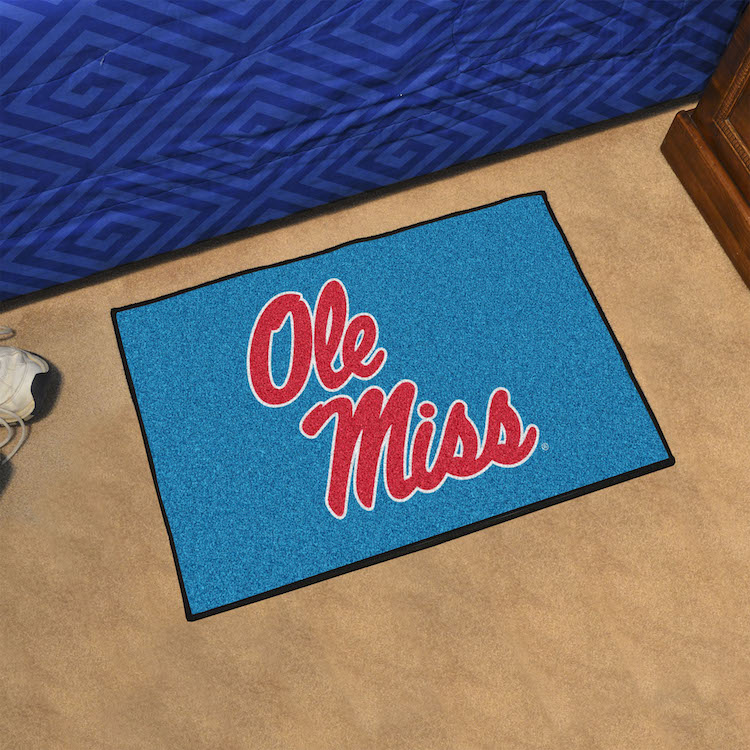 Mississippi Rebels LIGHT BLUE 20 x 30 STARTER Floor Mat