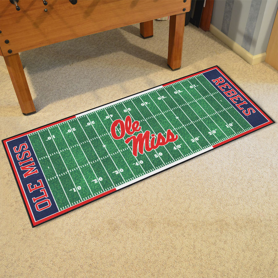 Mississippi Rebels 30 x 72 Football Field Carpet Runner