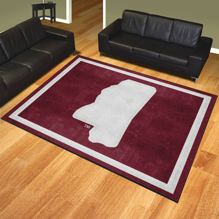 Mississippi State Bulldogs ALT LOGO Ultra Plush 8x10 Area Rug