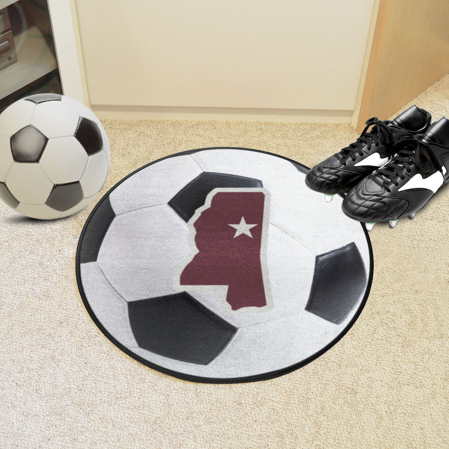 Mississippi State Bulldogs ALT LOGO Round Soccer Mat