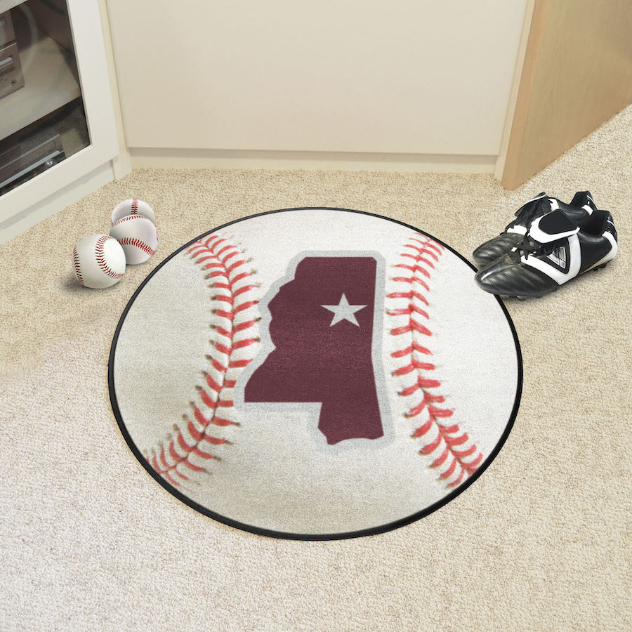 Mississippi State Bulldogs ALT LOGO Round Baseball Mat