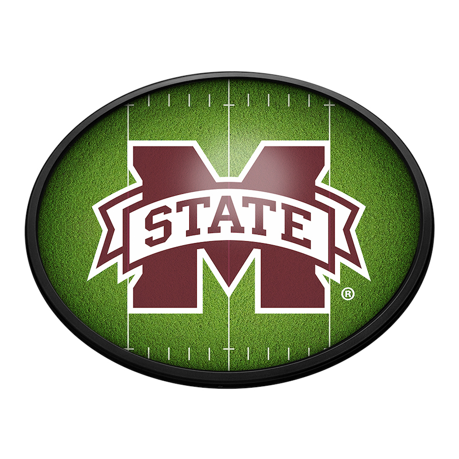 Mississippi State Bulldogs ON THE 50 Slimline LED Wall Sign ~ OVAL