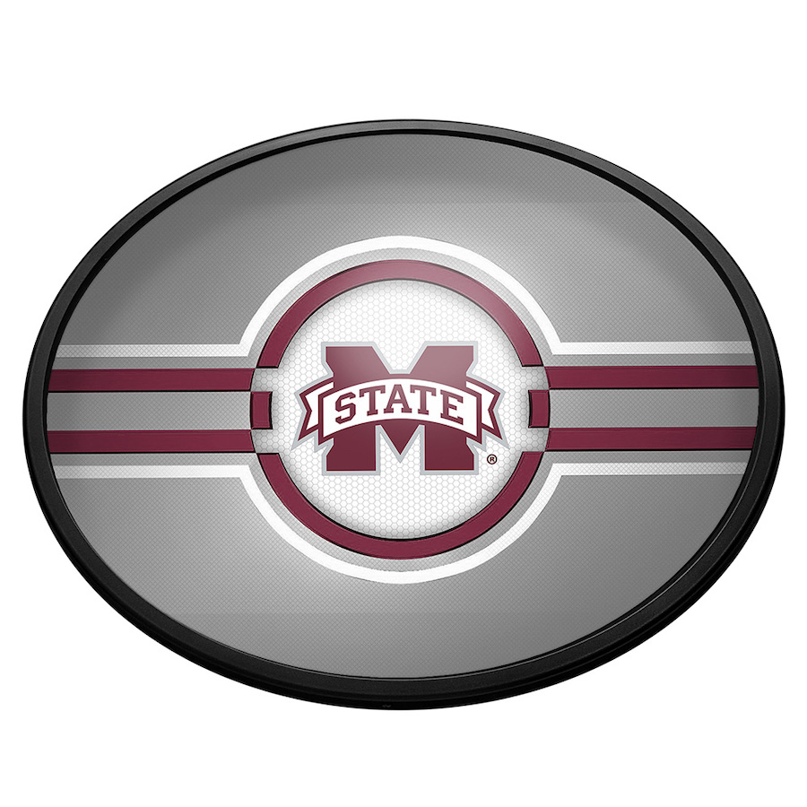 Mississippi State Bulldogs Slimline LED Wall Sign ~ OVAL