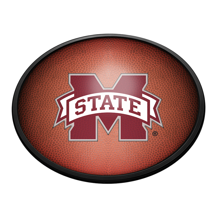 Mississippi State Bulldogs PIGSKIN Slimline LED Wall Sign ~ OVAL