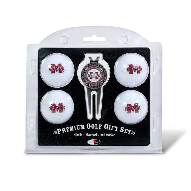 Mississippi State Bulldogs 4 Golf Ball and Divot Tool Set