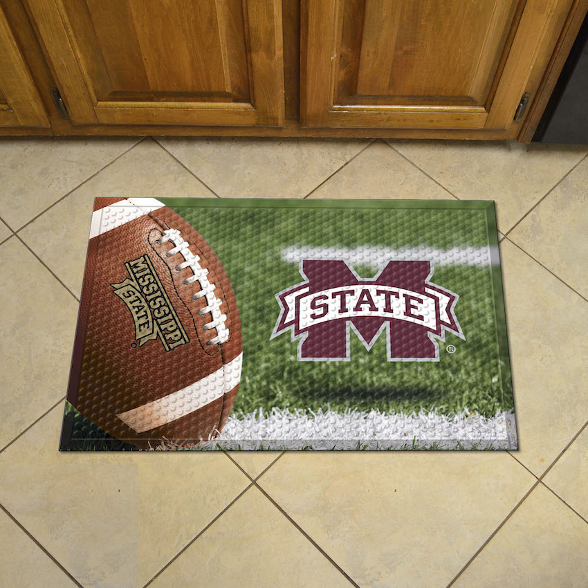 Mississippi State Bulldogs Ball Style SCRAPER Door Mat