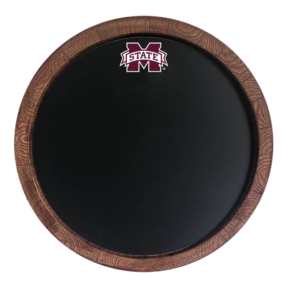 Mississippi State Bulldogs Chalkboard FAUX Barrel Top Sign