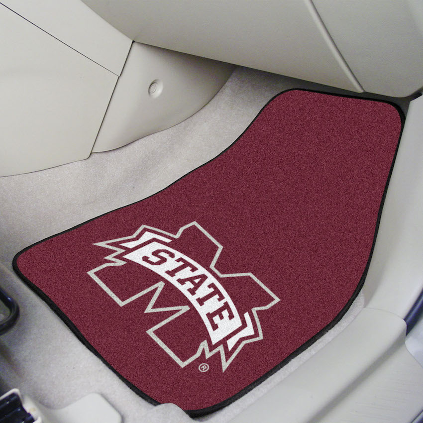 Mississippi State Bulldogs Car Floor Mats 18 x 27 Carpeted-Pair