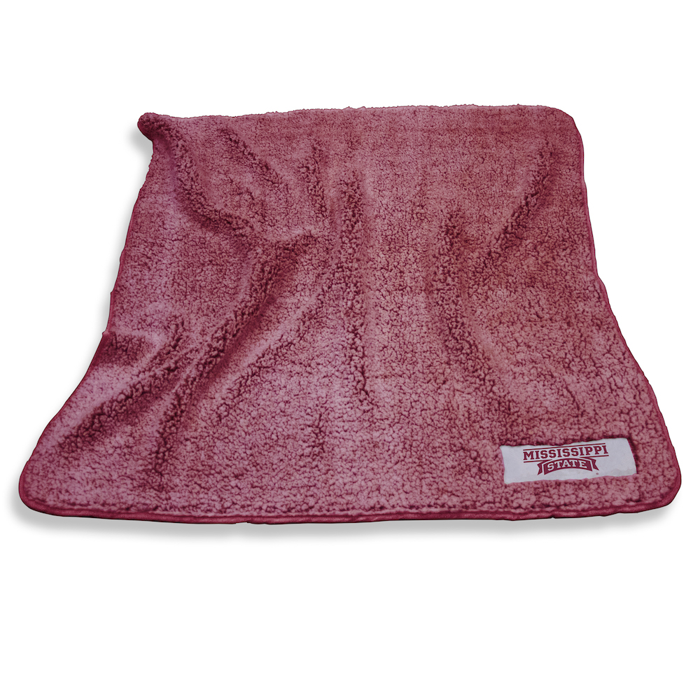 Mississippi State Bulldogs Color Frosty Throw Blanket