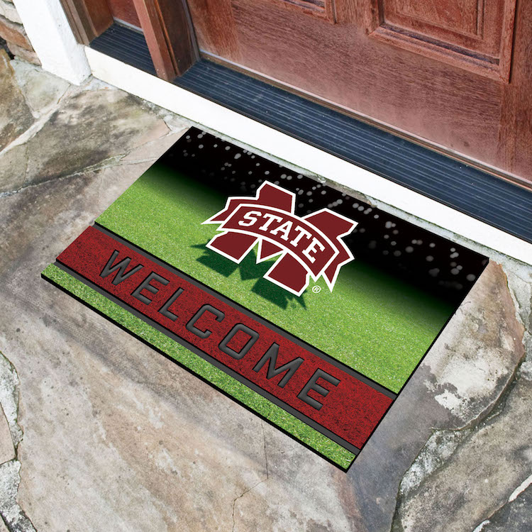 Mississippi State Bulldogs Recycled Crumb Rubber Door Mat