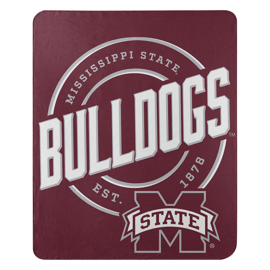 Mississippi State Bulldogs Fleece Throw Blanket 50 x 60