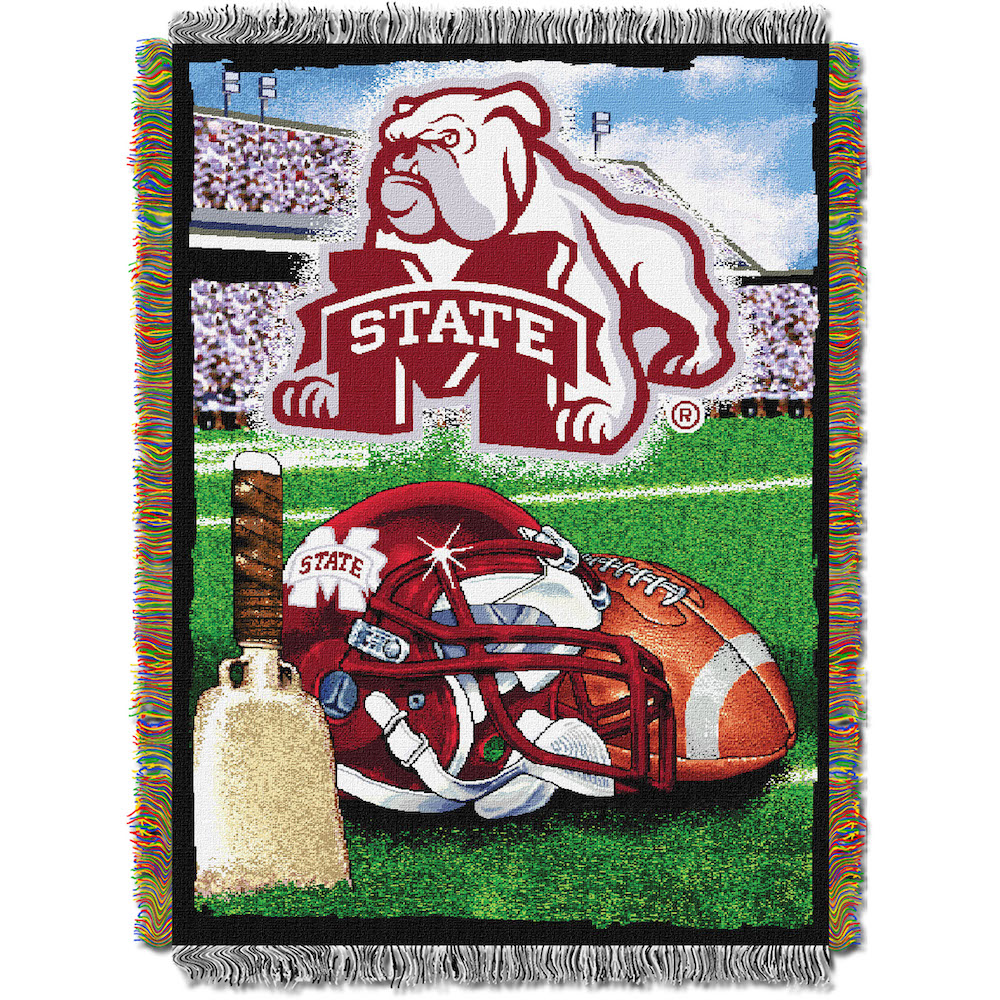 Mississippi State Bulldogs Home Field Advantage Series Tapestry Blanket 48 x 60