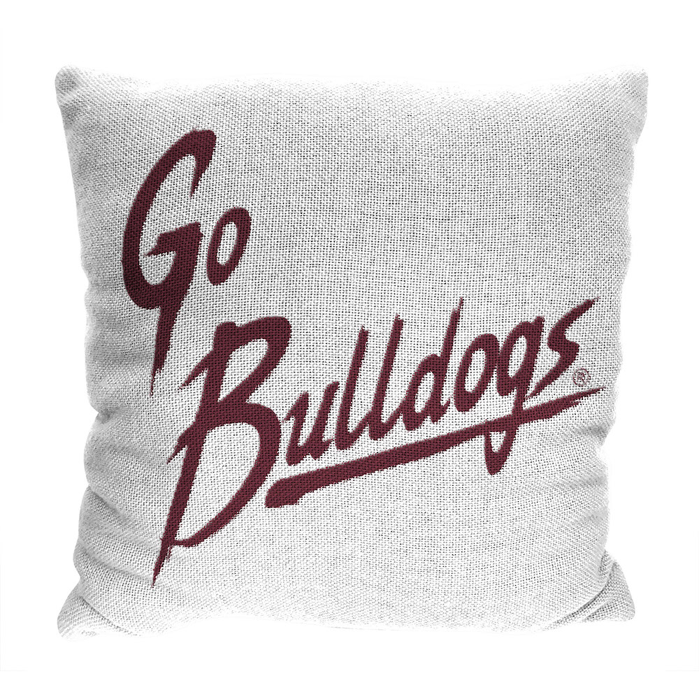 Mississippi State Bulldogs Double Sided INVERT Woven Pillow