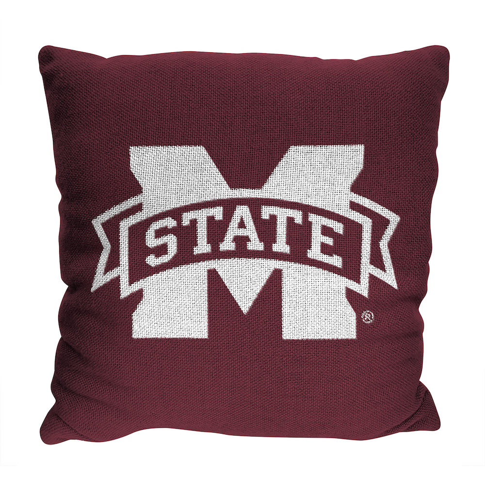 Mississippi State Bulldogs Double Sided INVERT Woven Pillow