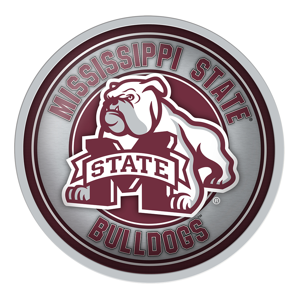 Mississippi State Bulldogs MASCOT Modern Disc Wall Sign