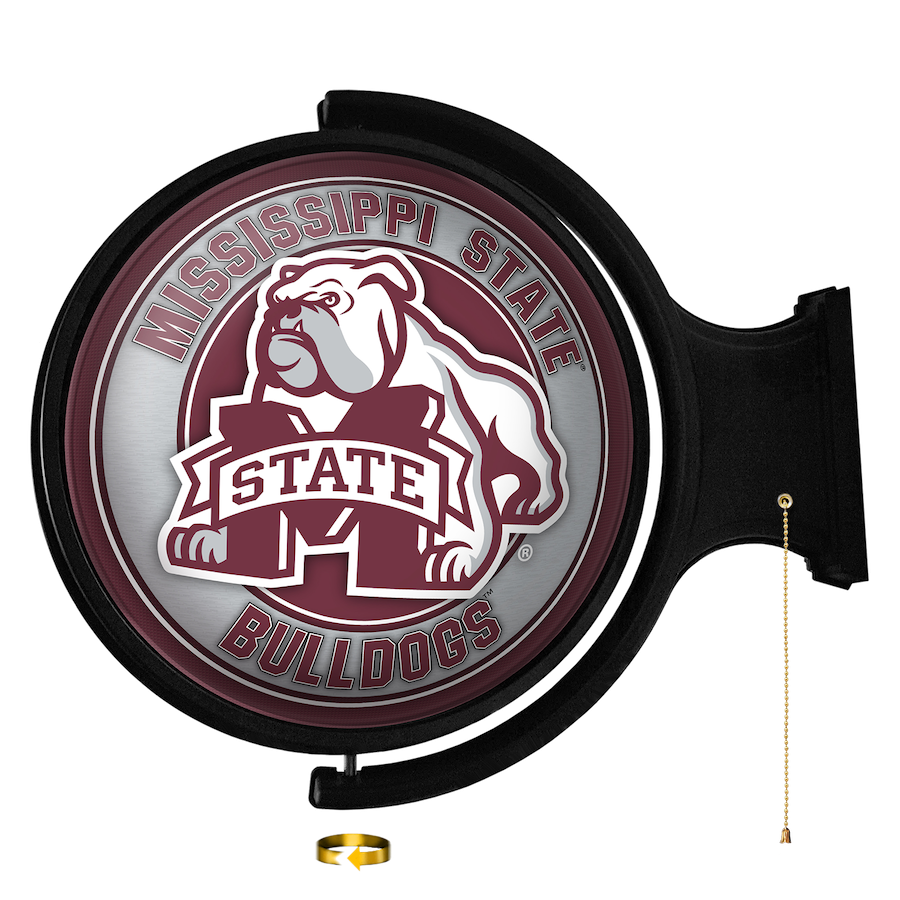 Mississippi State Bulldogs MASCOT LED Rotating Wall Sign