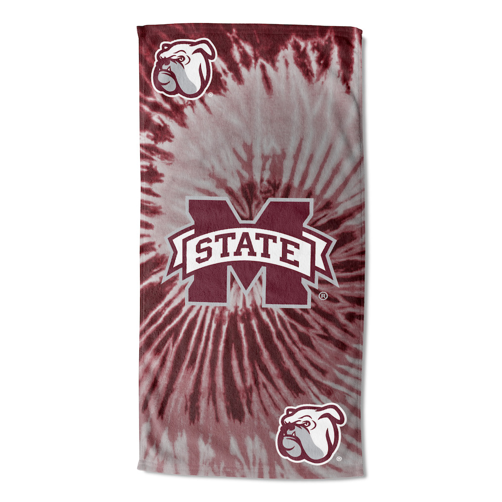 Mississippi State Bulldogs Pyschedelic 30x60 Beach Towel