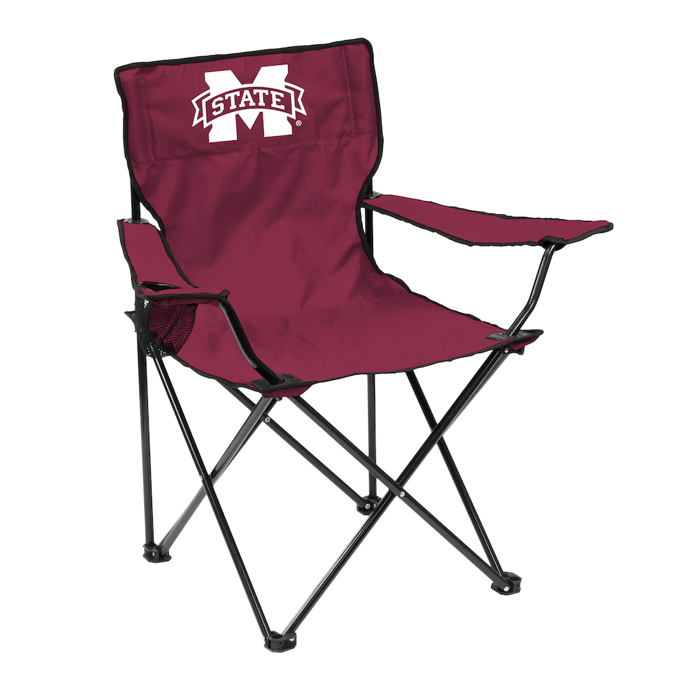 Mississippi State Bulldogs QUAD style logo folding camp chair