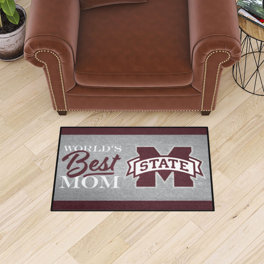 Mississippi State Bulldogs 20 x 30 WORLDS BEST MOM Floor Mat