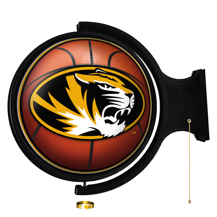 Missouri Tigers LED Rotating Wall Sign ~ BASKETBALL