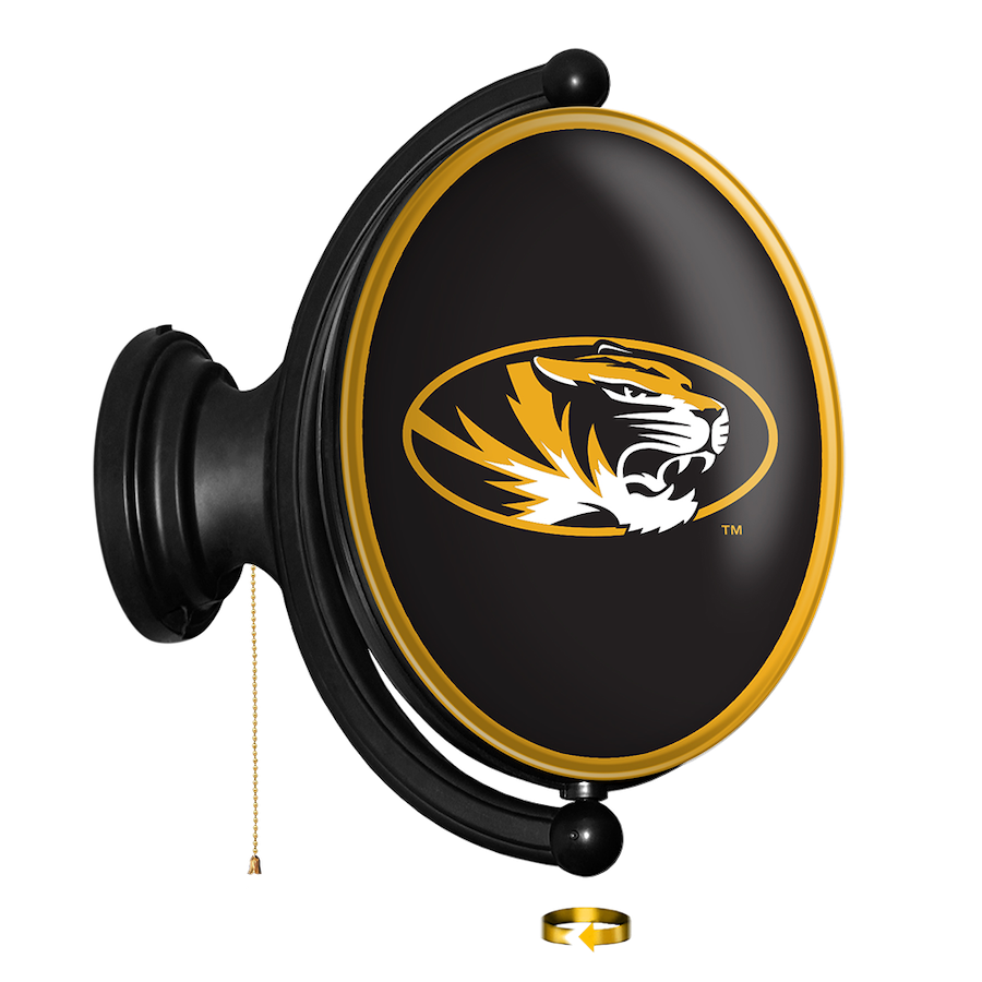 Missouri Tigers LED Rotating Wall Sign ~ OVAL