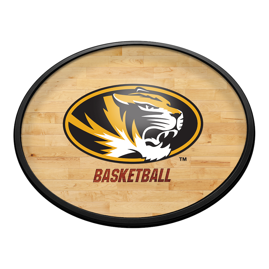 Missouri Tigers HARDWOOD Slimline LED Wall Sign ~ OVAL