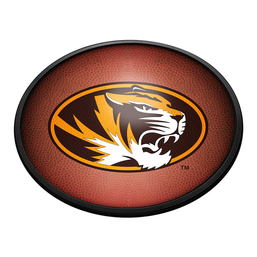 Missouri Tigers PIGSKIN Slimline LED Wall Sign ~ OVAL