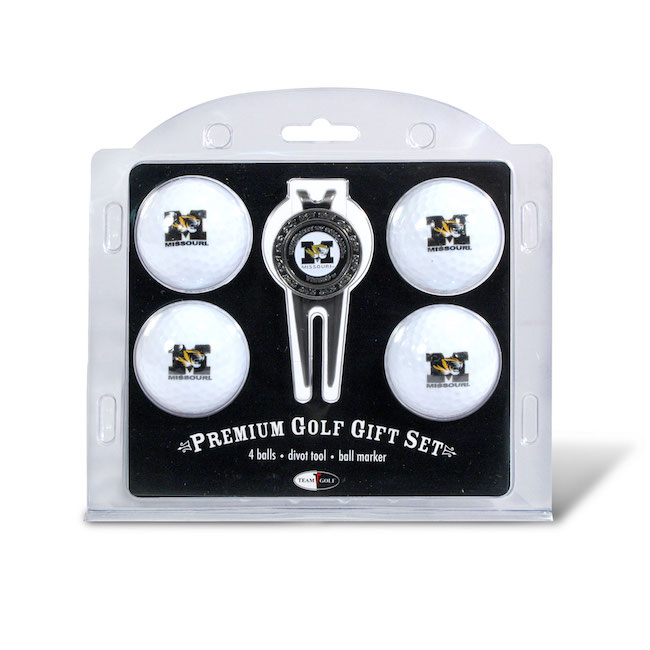 Missouri Tigers 4 Golf Ball and Divot Tool Set