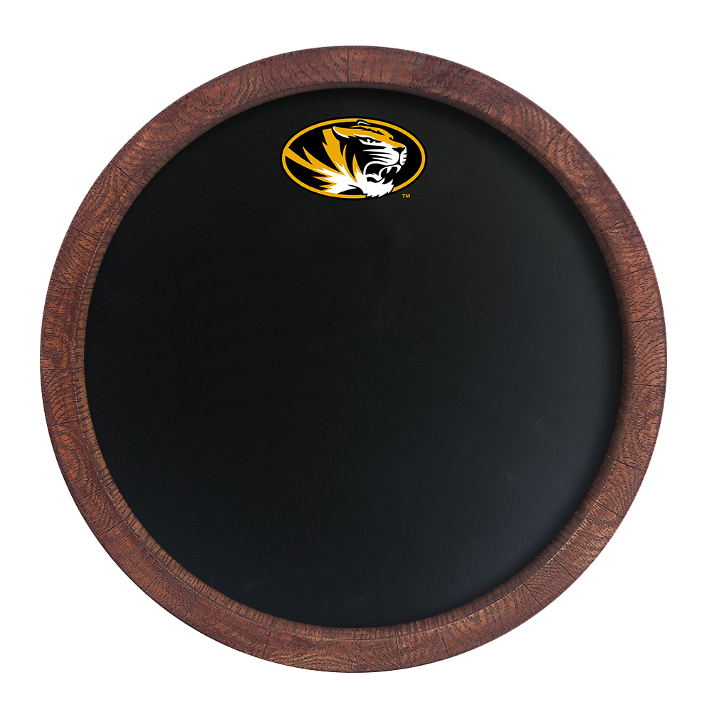 Missouri Tigers Chalkboard FAUX Barrel Top Sign