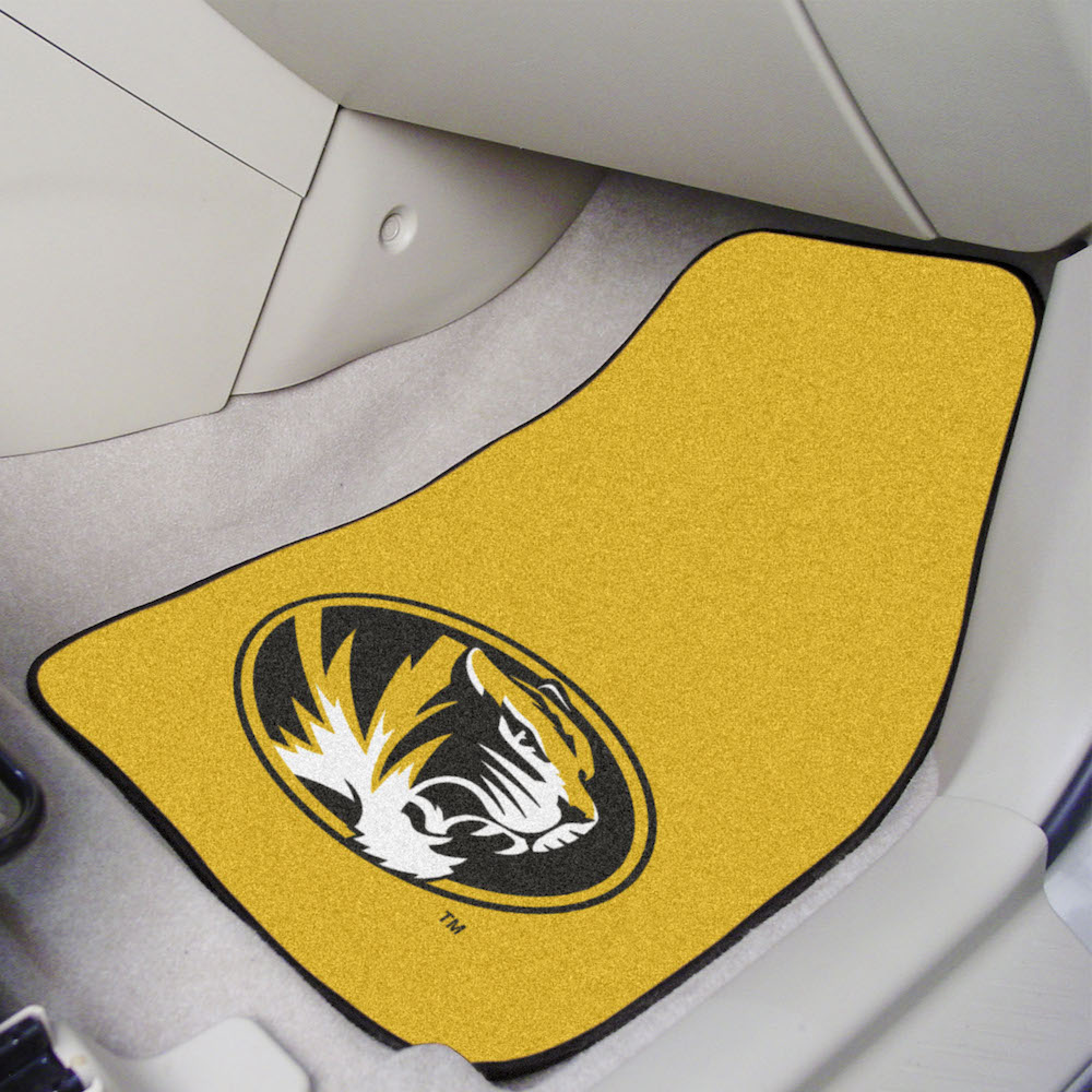 Missouri Tigers Car Floor Mats 18 x 27 Carpeted-Pair