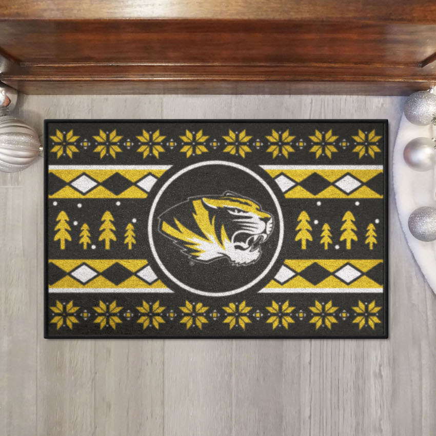 Missouri Tigers HOLIDAY SWEATER 20 x 30 STARTER Floor Mat