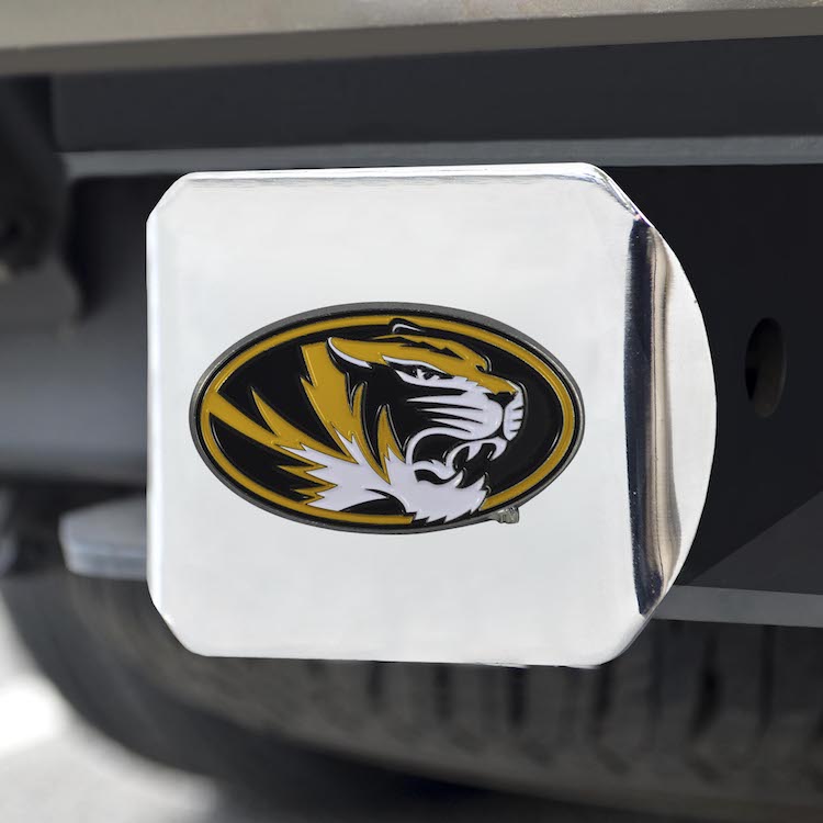 Missouri Tigers Color Chrome Trailer Hitch Cover