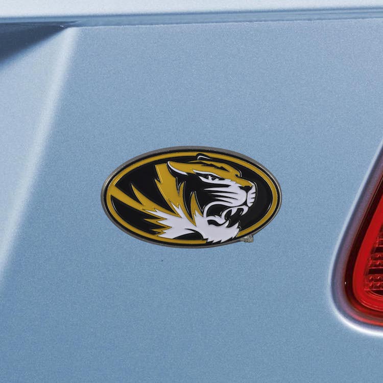 Missouri Tigers Color Metal Auto Emblem