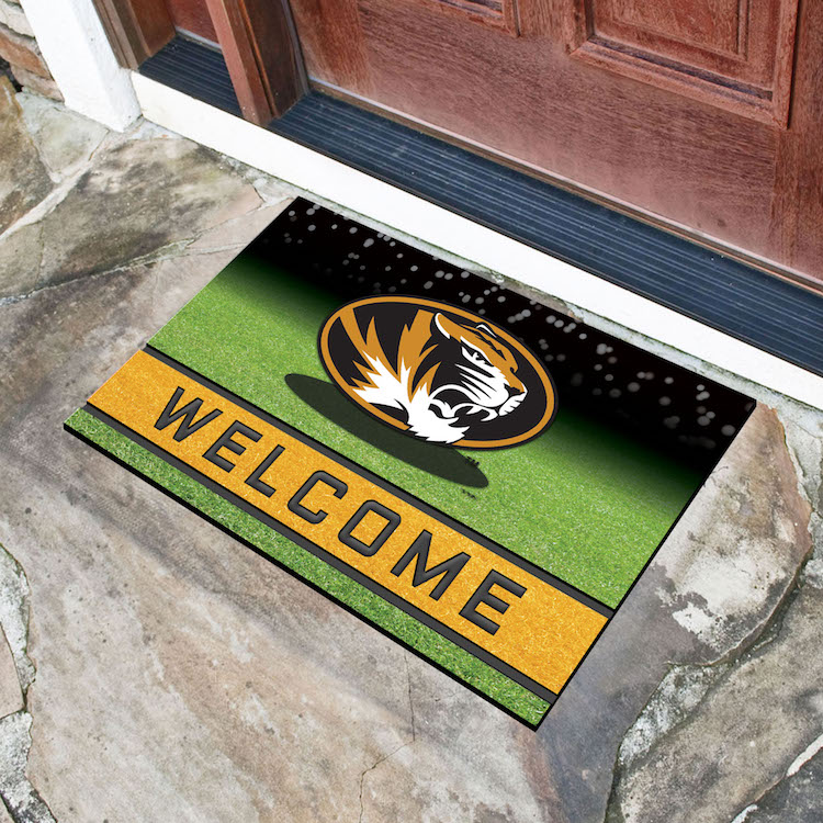 Missouri Tigers Recycled Crumb Rubber Door Mat