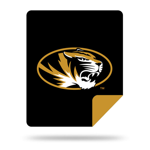 Missouri Tigers DENALI Silver Knit Throw