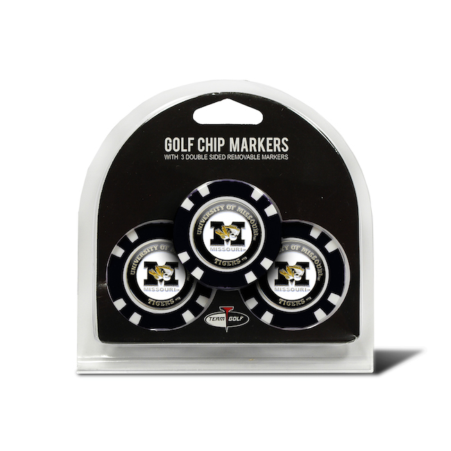 Missouri Tigers 3 Pack Golf Chips