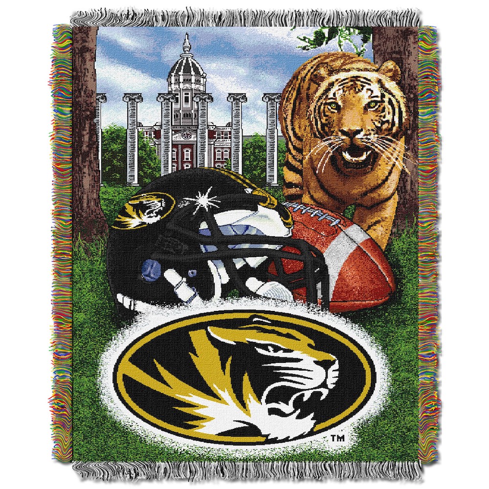 Missouri Tigers Home Field Advantage Series Tapestry Blanket 48 x 60