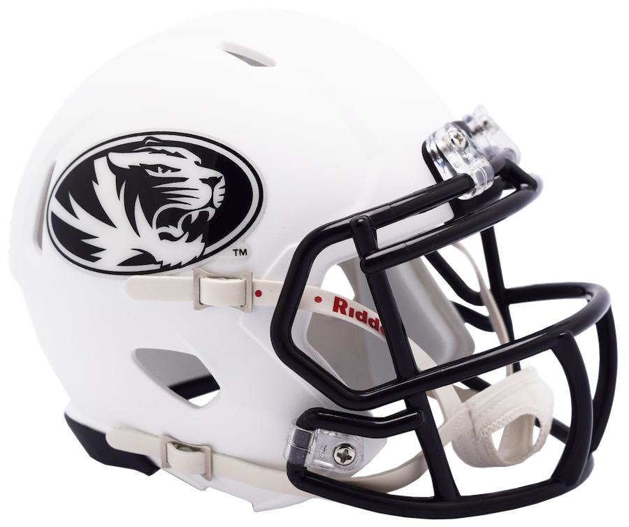 Missouri Tigers NCAA Mini SPEED Helmet by Riddell - WHITE