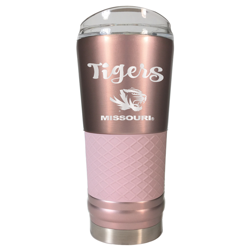 Missouri Tigers 24 oz Rose Gold Draft Travel Tumbler